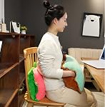 Rikyo 15" Stuffed Fruit Travel Blanket and Pillow Set,3 in 1 Plush Stuffed Hugging Pillow with Warming Hands Pillow Blanket for Kids Gift Airplane Train Bed Office Nap (Watermelon Red-Watermelon)