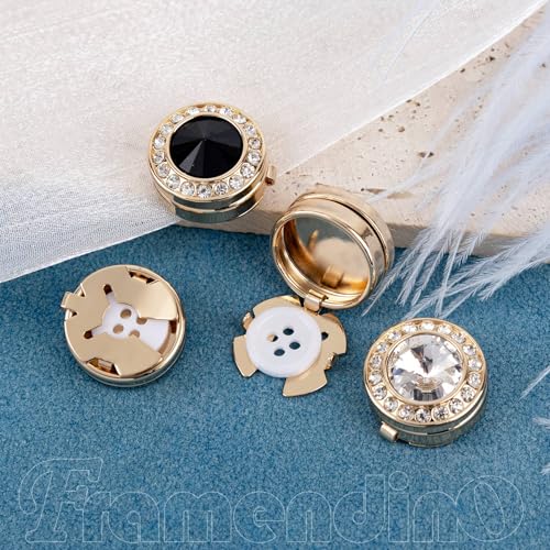 4 botones dorados para camisas de hombre miniatura 4
