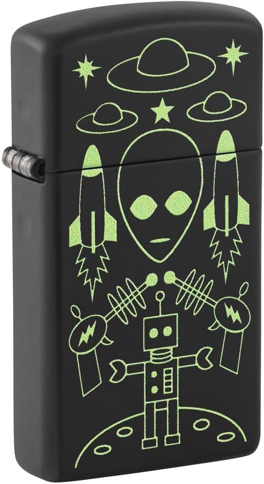Encendedor Zippo negro mate con grabado personalizado miniatura 1