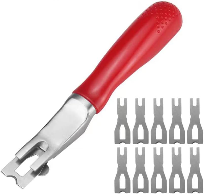 Skiving Knife Vinyl Flooring Welding Cutting Blades Tool Floor Carpet Trimming Skiving Tool Stainless Steel Welding Skiving Kit for the trimming of Vinyl Floor Weld