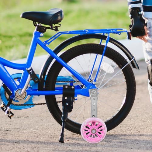 Ruedas de entrenamiento para bicicleta de altura ajustable, material de hierro resistente, estabilidad mejorada y soporte para equilibrio miniatura 7