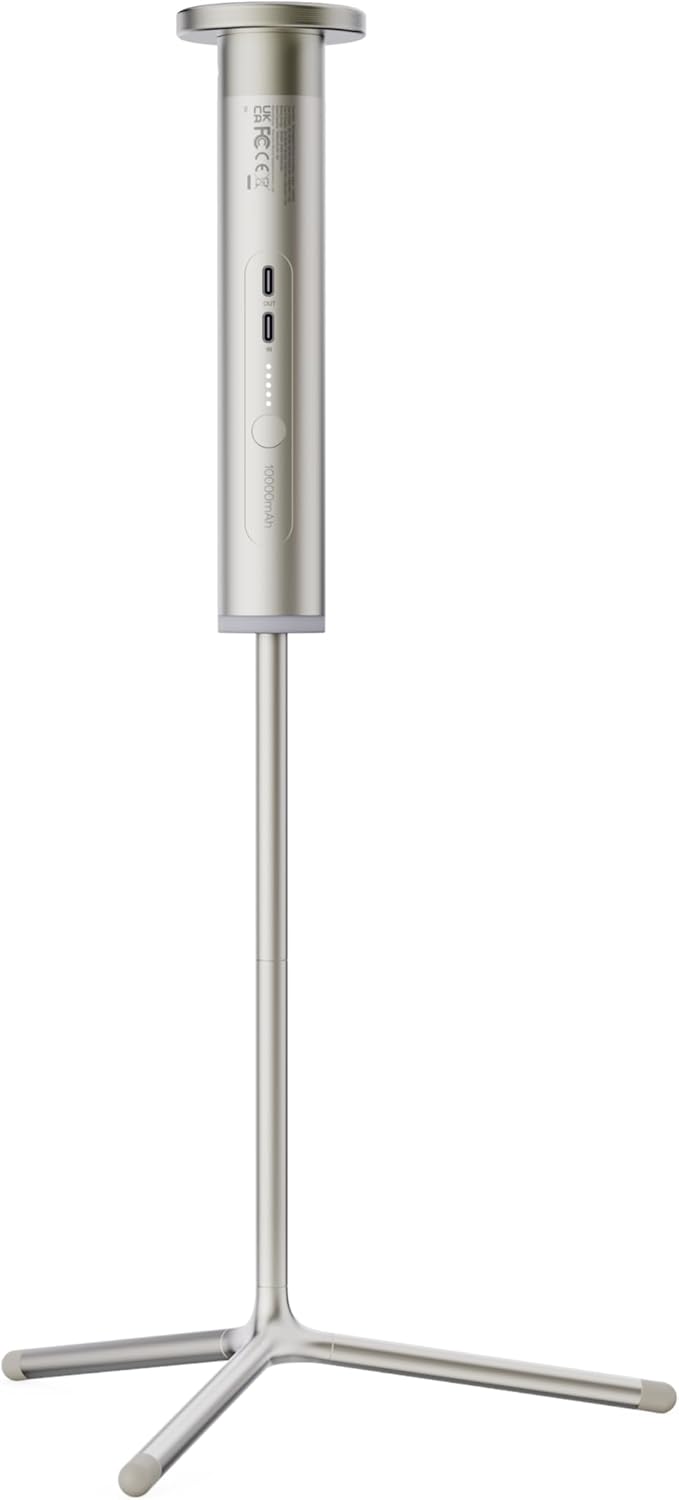 Aurzen PowerPlay Projector Stand for Zip | 3-in-1 Kit with 10000mAh Power Bank, Magnetic Stand, Carrying Case | Portable Flexible Mount for Outdoor Movie Night, Home Theater, Travel