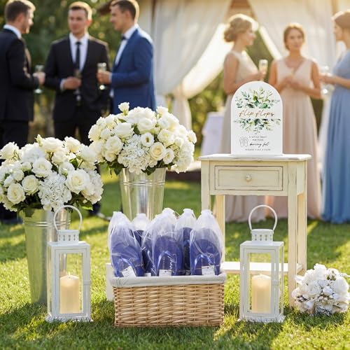 Image of 24 Pairs Bulk Flip Flops for Wedding Guests