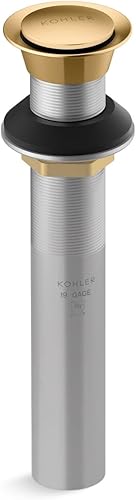Kohler 33151-2MB K-33151-2MB - Drenaje para lavabo de baño sin desbordamiento, latón cepillado vibrante moderno