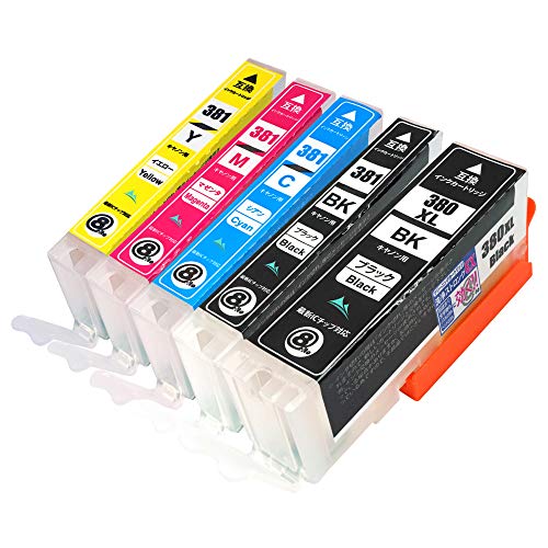Amazon.co.jp: 洗浄 インクカートリッジ BCI-381+380/5MP 【5色セット