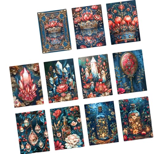 30ピースアンティークスクラップブッキングペーパー10x14cm背景装飾用紙