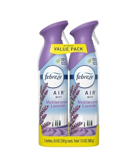 Air Mist Mediterranean Lavender Air Freshener, 8.8 oz, 2 Pack