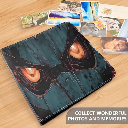 Álbum de Fotos Adhesivo DIY Scrapbook álbum Cool Robot Eyes 3 Anillas 40 Páginas 8x10 para Memorias miniatura 5
