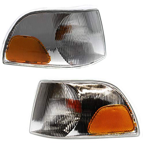 CarLights360: For 1998 1999 2000 2001 2002 Volvo C70 Turn Signal/Parking Light Assembly Driver and Passenger Side Pair DOT Certified w/Bulbs - Replaces VO2520101 VO2521101