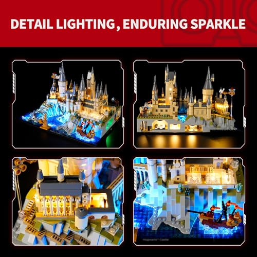 Image of BRIKSMAX 2.0 Light Kit for Lego Hogwarts Castle and Grounds -Innovative Led Lighting Compatible with Lego Harry Potter 76419 - Not Included Lego Set