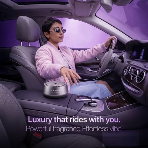 Image of Keydroid Nerve Mindful Fragrances 30ml | Oud Ombre Scent | Car Aroma Diffuser | Aromachology based | Long-Lasting, Anti-Odour Perfume | Rechargeable & Refillable | Air Freshener | Car Accessories
