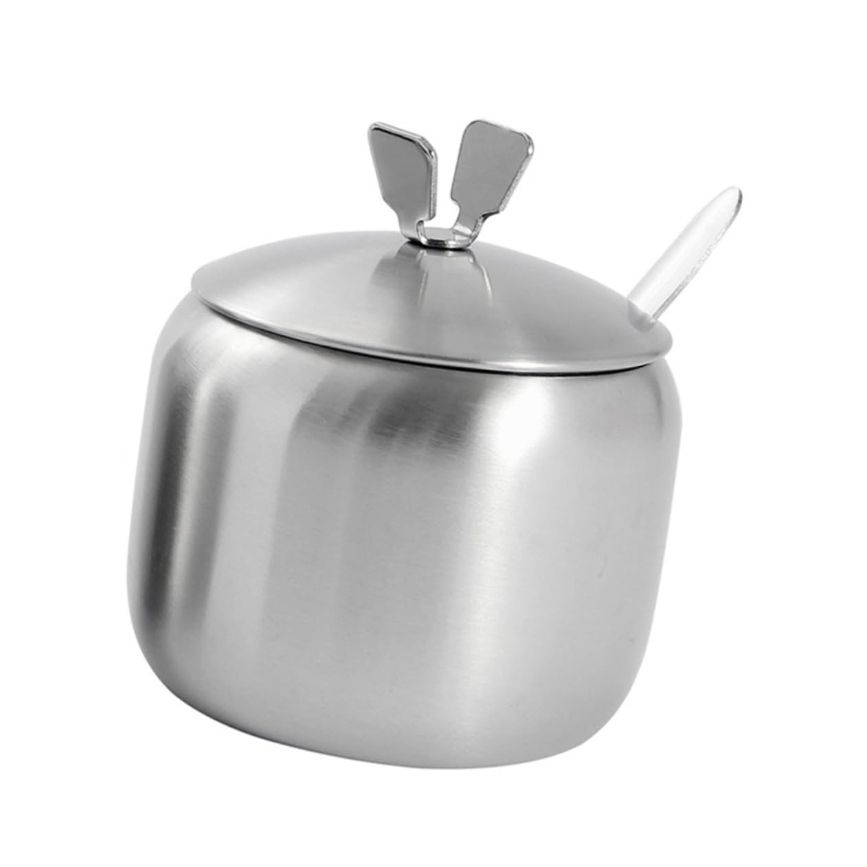 Amosfun 3 Pz Barattoli Di Conservazione Pentola Zuccheriere Contenitore Per La Conservazione Del Sale Vasetti Di Zucchero Contenitore Del Sale Zuccheriera Con Coperchio Silver
