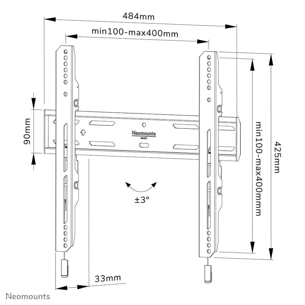 Soporte TV Neomounts WL30S-850BL14 32-65"