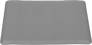 Alfombrilla Cocina Antifatiga Gris Plata Acolchada Antideslizante para Oficina Hogar y Lavandería Confort y Protección d...