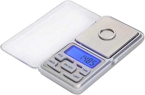 Miniatura 10 de Kingwin - Báscula de peso, mini escala digital de joyería, capacidad completa de tara y apagado automático, función de conteo automático, pantalla