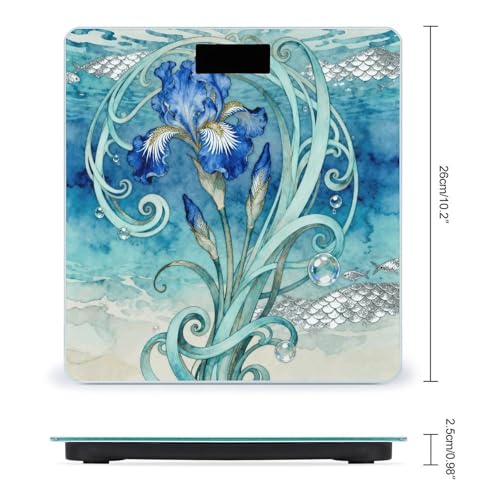 Báscula digital de baño Floral Vines con diseño antideslizante miniatura 2