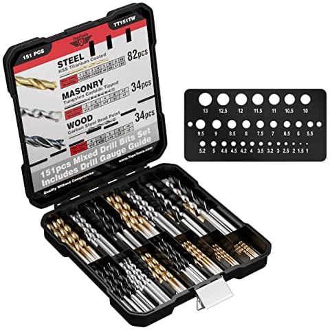 TopsTools 151-Piece Mixed Drill Bit Set Cover