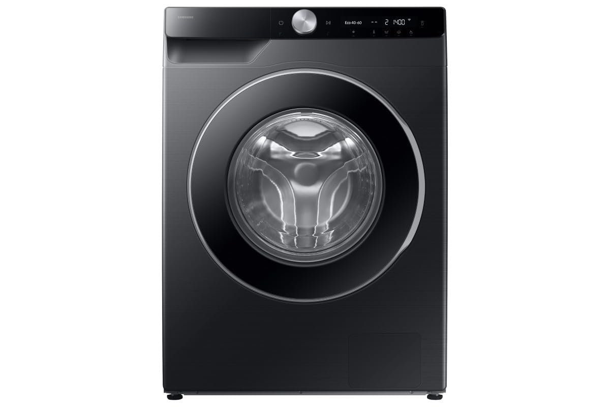 The Samsung Series 6 AI Energy Washing Machine, 9kg, 1400rpm, Black, WW90DG6U25LBU1Energy Label