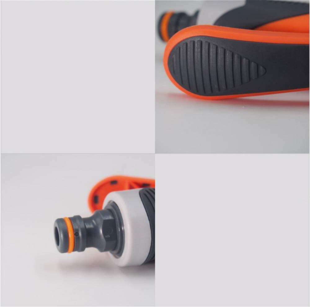 Testa di pistola ad acqua in plastica, combinazione di ugelli da giardino, 8 modelli di spray, chiave antiscivolo, per annaffiare il giardino domestico, lavaggio auto