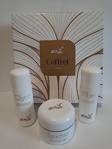 Coffret Spécial : Lait Démaquillant Glyco 50 ml ; Lotion tonique délicate Fibro 50 ml; Synchro Crème visage de nuit régénérante et rééquilibrante à base de cire d'abeille 50 ml