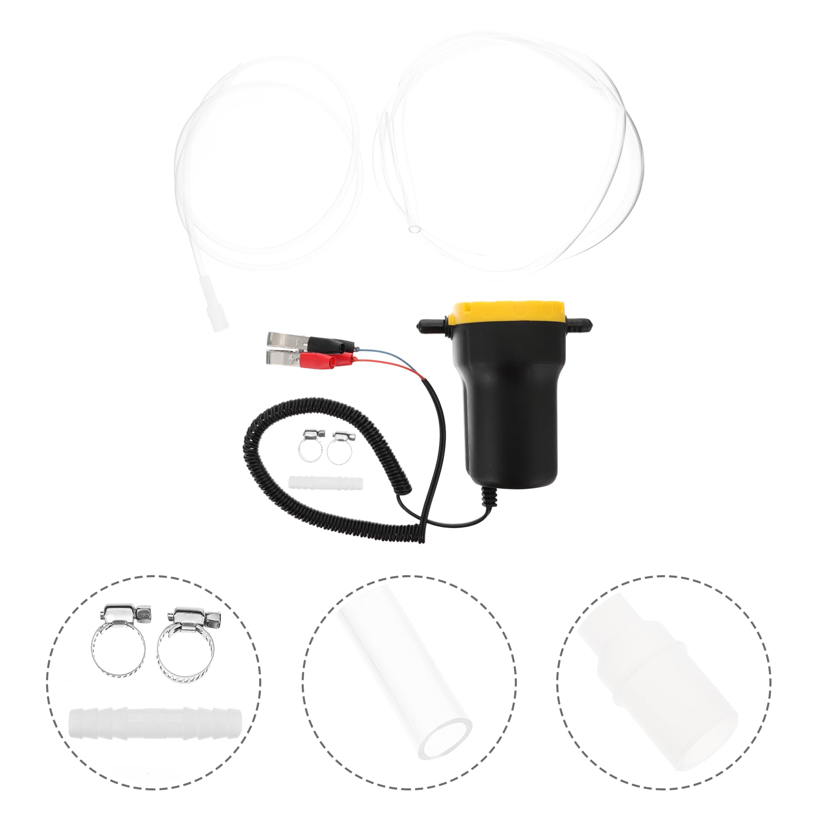 Zerodeko Pompa Elettrica di Travaso Olio 12v 60w in Rame Autentico Nera