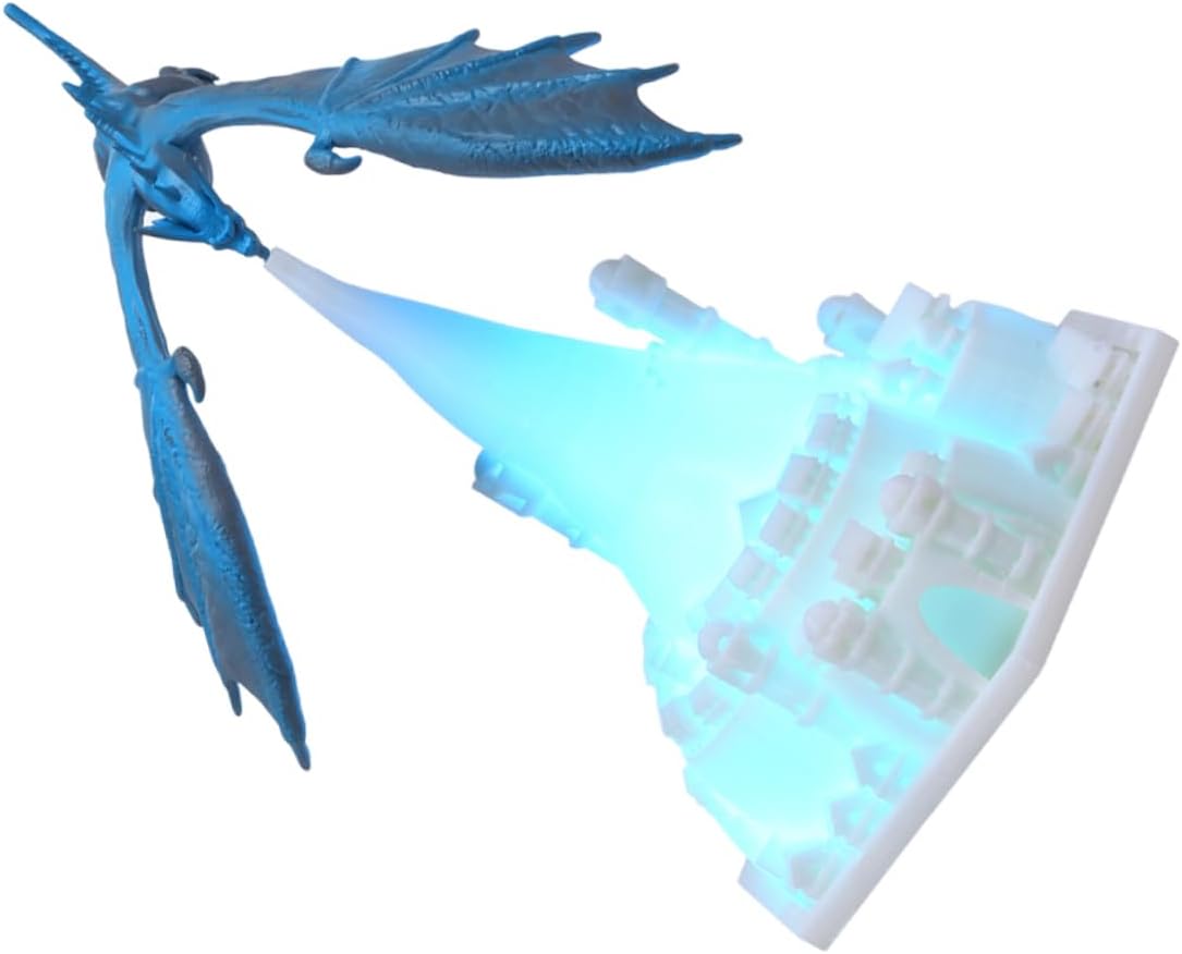 POPETPOP 1 セット ベッドサイドライト ナイトライト 夜 寝室のライト 氷竜の形をしたナイトランプ ノベルティテーブルラン