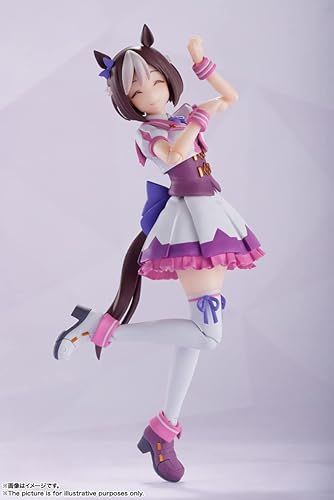 Miniatura 5 de BANDAI SPIRITS S.H. Figuarts Uma Musume Pretty Derby Special Week, aprox. 5.1 pulgadas (5.118 in), PVC y ABS, figura de acción prepintada