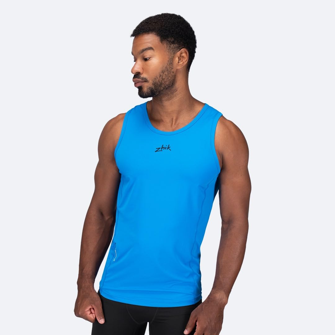 Zhik EcoSpandex LT Race - Camiseta para Hombre, Color Cian, Talla L