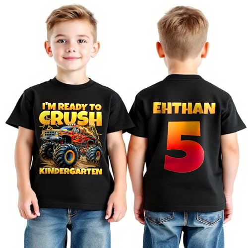 Costomized Im Ready to Crush Kindergartens Tshirt, First Day of School Shirt Kids, Kindergarten Shirts