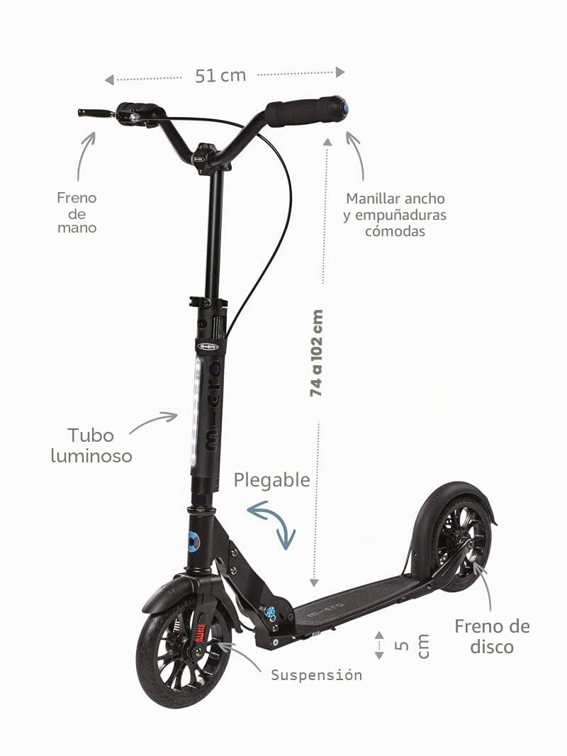 Micro Scooter Metropolitan Deluxe para Erwachsene