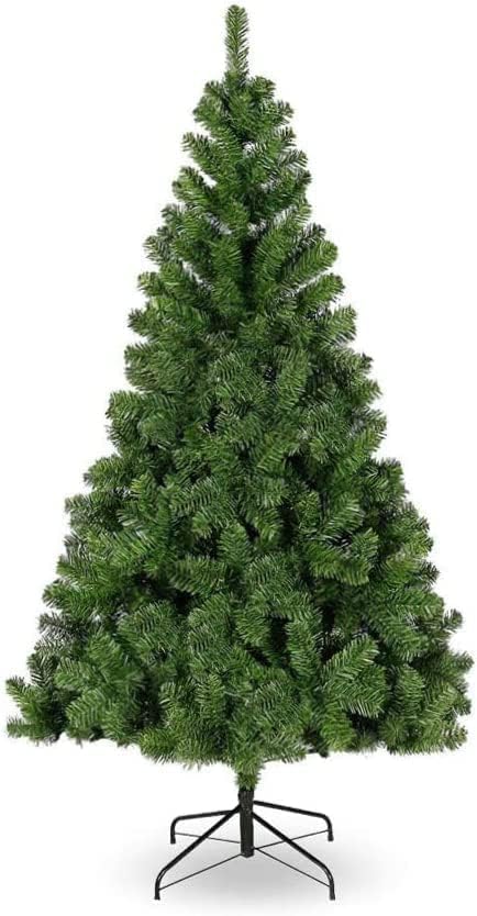 Árvore de Natal artificial - suporte de pé metálico - montagem fácil 180 cm verde