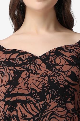 Image of POPWINGS Casual Floral Printed Maxi Length Fit & Flare Dress for Women || Summer Dress for Women || Flare Maxi Dress for Women Stylish || Sleeveless Dress for Women