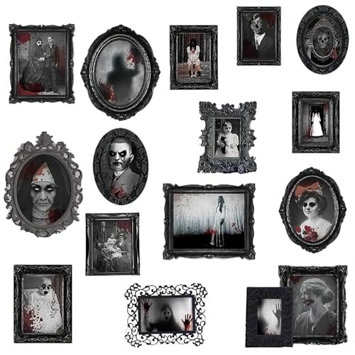 Assorted Dark Manor Frame Cutouts Decoration- 30 pcs, Multi Color