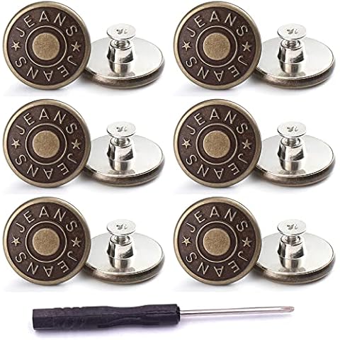 Botones de Metal Instantáneo Vintage Boton Jeans Pin Cover