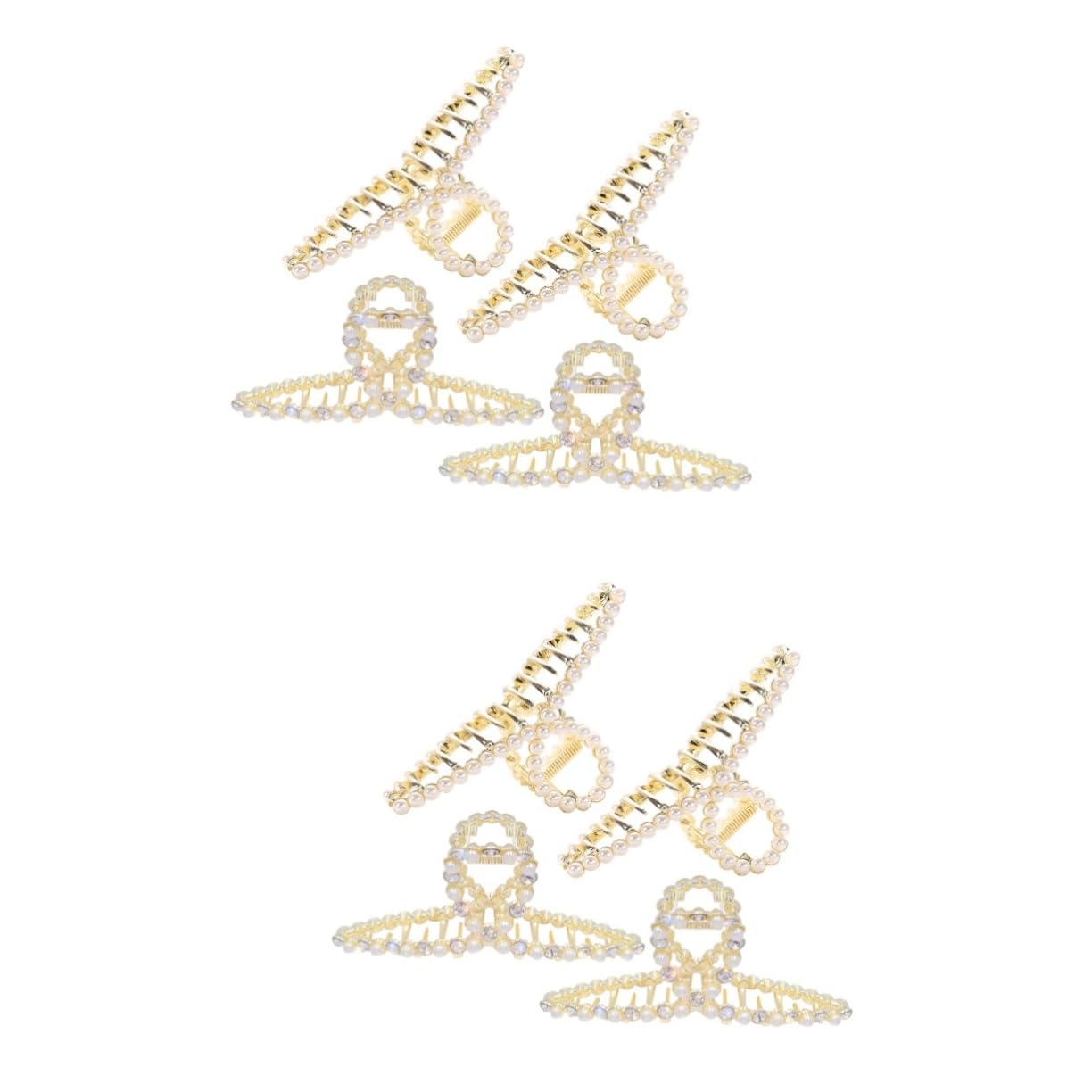 minkissy 8 Piezas Clip De Para El Pelo Diamantes Para El Cabello Pinzas Para El Cabello Para Mujeres Gruesas Clips De Garra Chica Corea Del Sur Aleación De De La Cabeza
