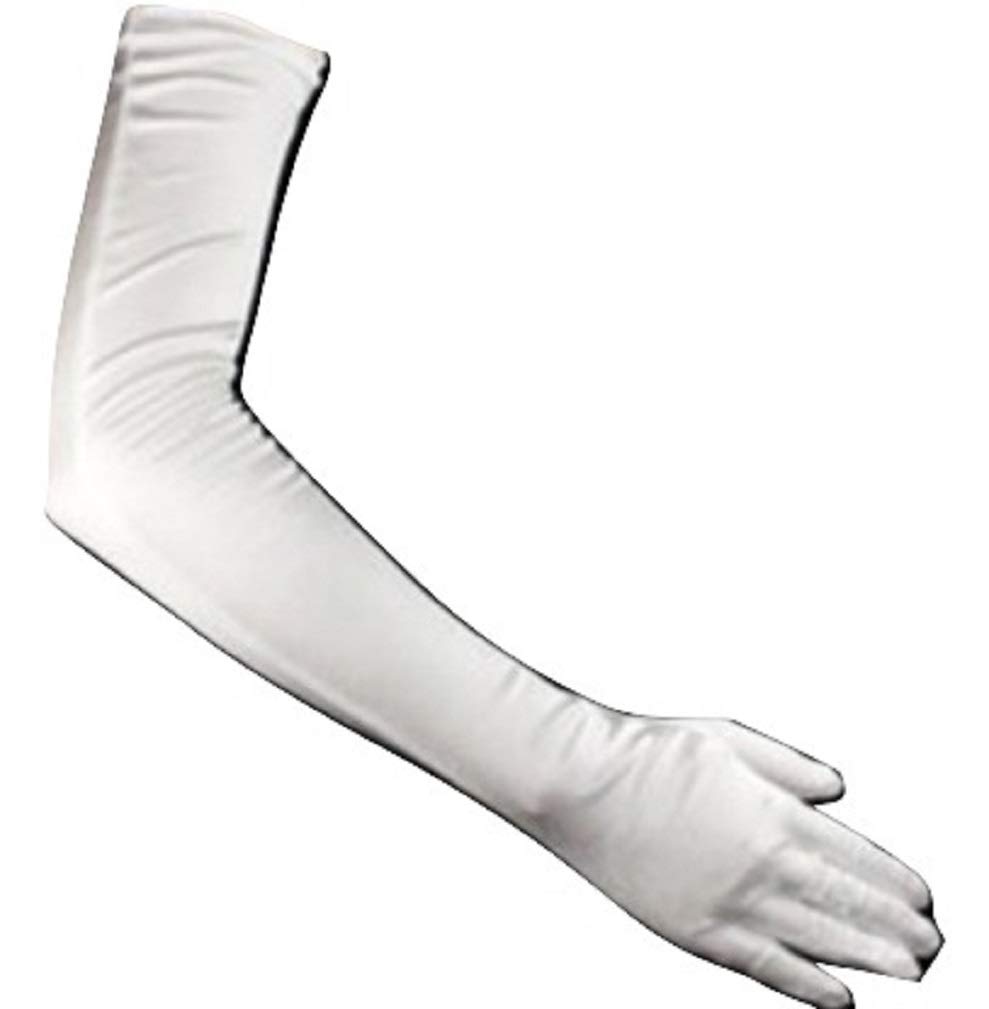 L&L® LADIES LONG 23" OPERA EVENING SATIN FINGER GLOVES PARTY DRESS PROM (Ivory)