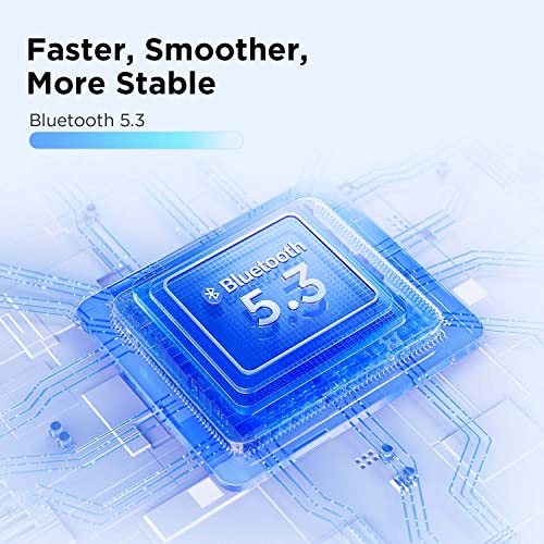 1More Omthing Airfree Buds, Wireless Earbuds Bluetooth 5.3 Headphones, 44 Hours Playtime, 8Mm Dynamic Driver, Adjustable Eq Modes, Smart Noise Cancellation, Black #TOP1