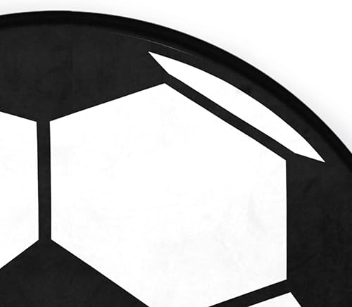 Miniatura 5 de Alfombra redonda de fútbol para dormitorio, 3 pies