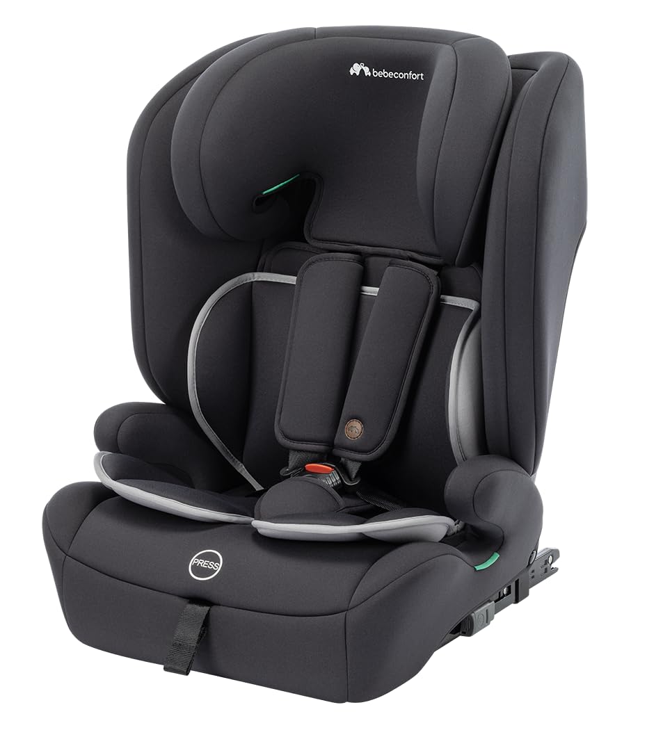 Bebeconfort Fortis i-Size, seggiolino auto evolutivo, da 15 mesi a 12 anni, 76-150 cm, seggiolino auto ISOFIX per bambini piccoli, poggiatesta regolabile in 13 posizioni, Mineral Black