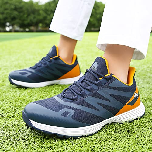 Image of Waterproof Professional Golf Shoes Men Spikes Golf Sneakers Male Outdoor Anti Slip Walking Footwears