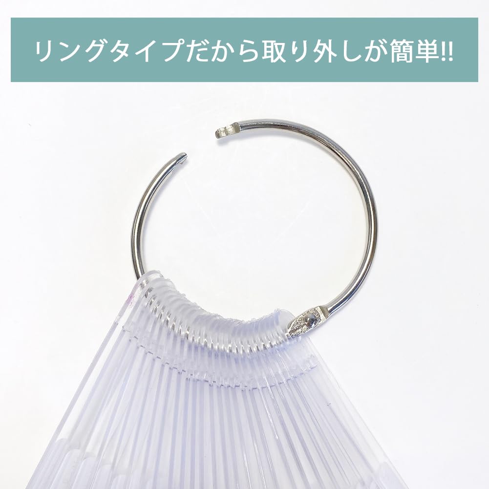 Amazon | ネイルカラーチャート クリアチップ カラーチャート