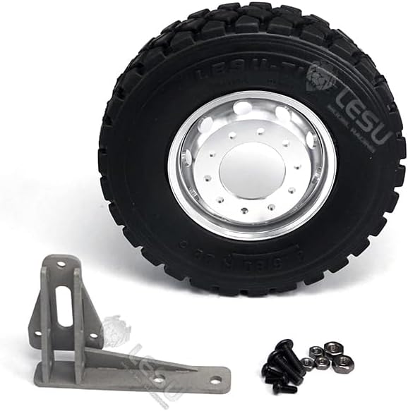 Lesu Spare Wheel Tyre Mount for 1/14 Rc Handmade DIY for Tamiyay Dumper Truck Hopper Model