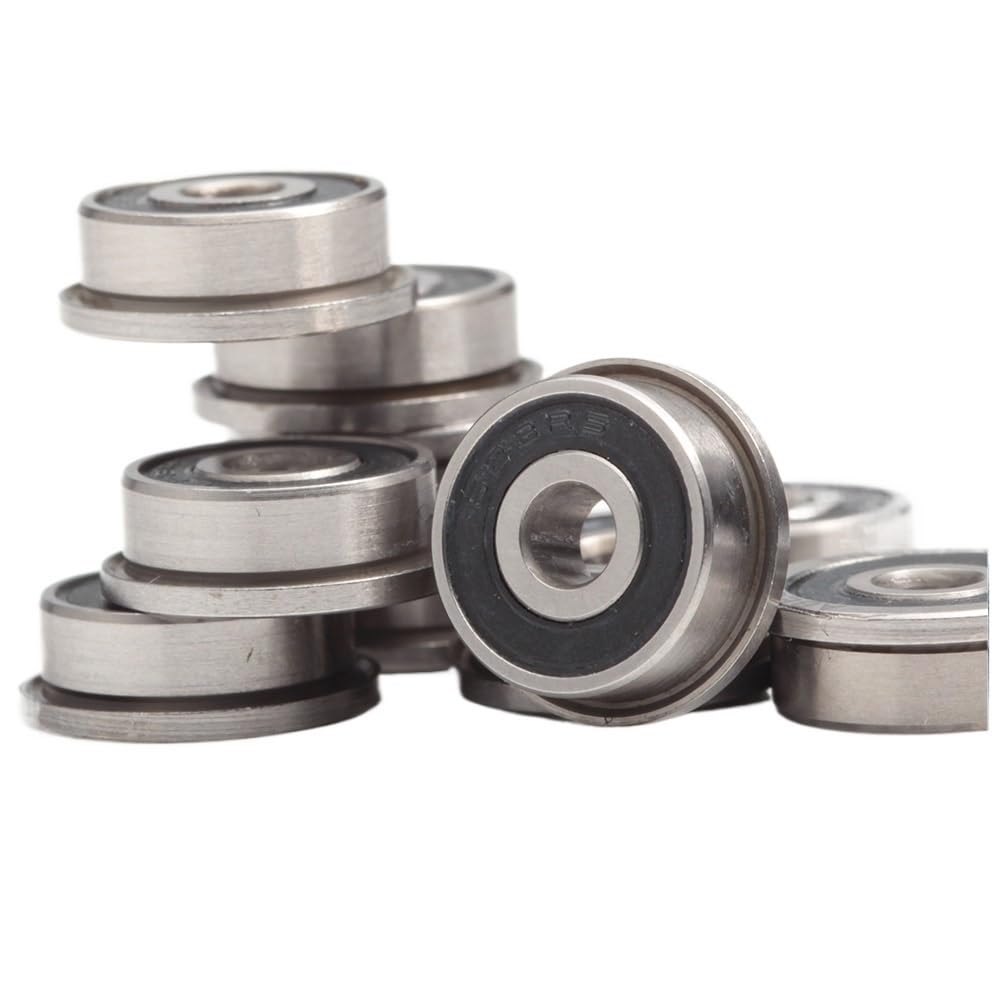 10 piezas F623RS rodamiento 3 * 10 * 4mm ABEC-7 10 piezas, rodamiento de bolas con brida F623-2RS