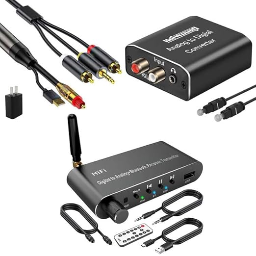Digital to Analog Audio Converter+Digital to Analog Audio Cable+Digital to Analog Audio