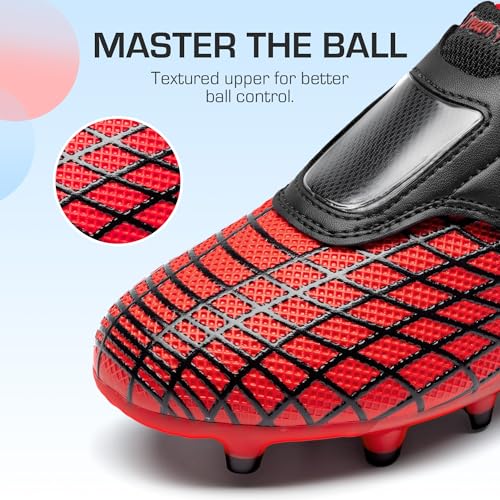 DREAM PAIRS Boys Girls Soccer Cleats Firm Ground Kids Youth Athletic Outdoor Football Shoes4