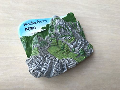 Imán Decorativo 3D Machu Picchu Perú Redondo miniatura 6