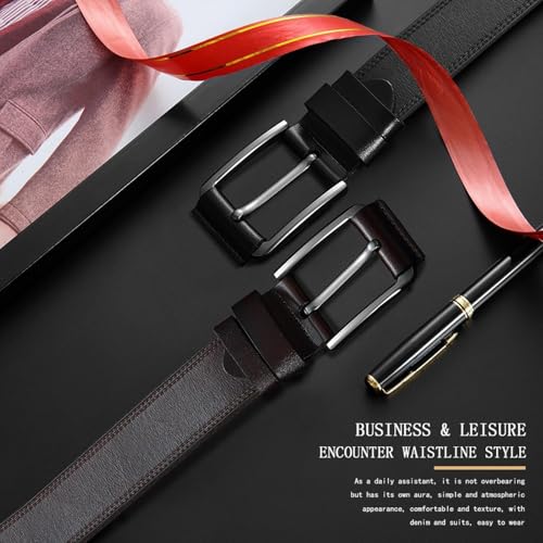 Men's Casual Belt - Vintage Antique Buckle Needle, Premium Leather For Enduring Style3
