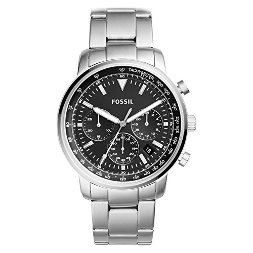 Fossil Herren Analog Quarz Uhr mit Edelstahl Armband FS5412