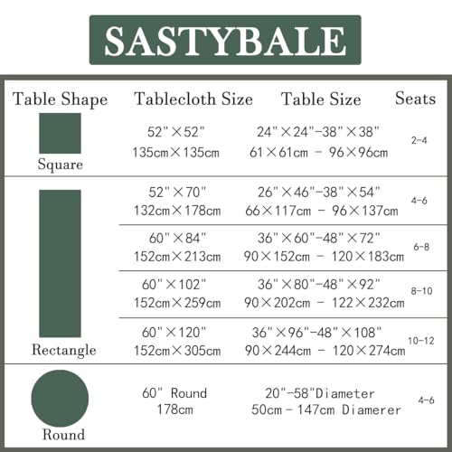 SASTYBALE Eucalyptus Floral Tablecloth 60x84 Inch Rectangle by SASTYBALE - Used condition - Image 6