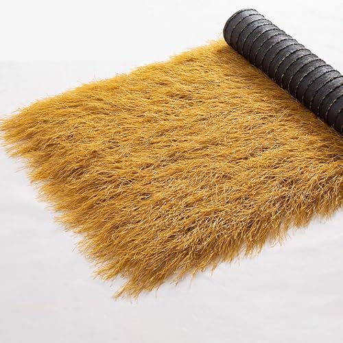 ZHJLF Épais Chaume Artificiel pour Toit Paille Tiki Toit en Chaume Artificiel De Palmier Rouleau Toit Chaume Synthétique pour Tiki Bar Patio Piscine Plage...